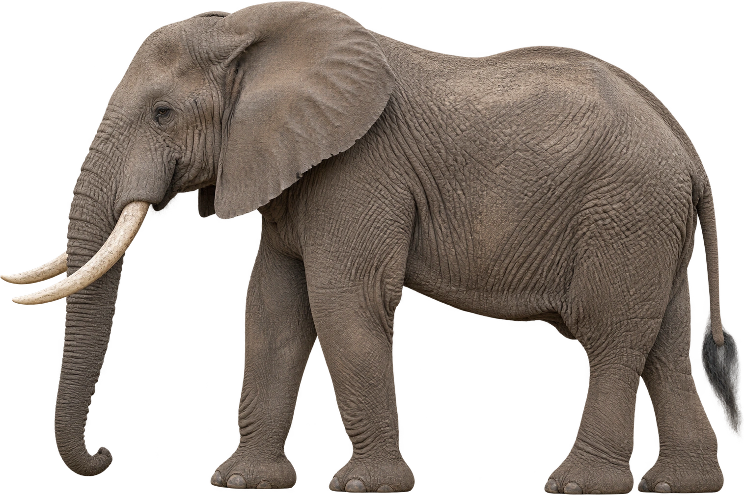 African savanna elephant, Adult male · illustrative pose. Illustrative posed height · adjustable: 3.5 meters, illustrative estimate.