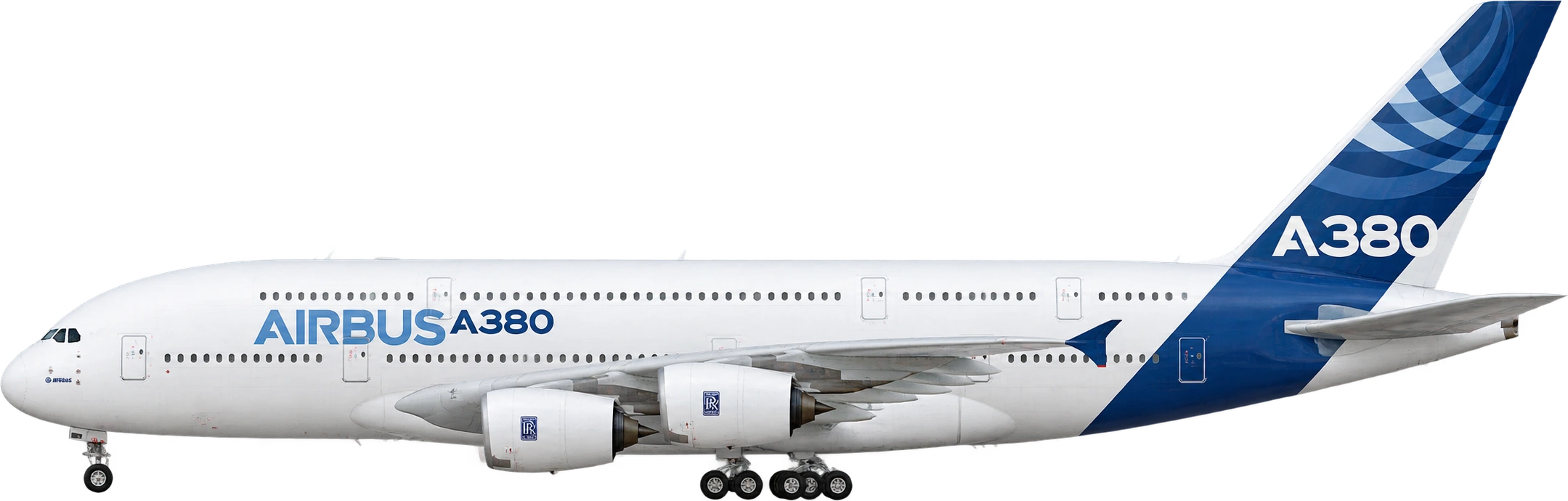 Airbus A380-800, A380-800 · landing gear extended. Manufacturer-listed overall height · rounded: 24.1 meters.