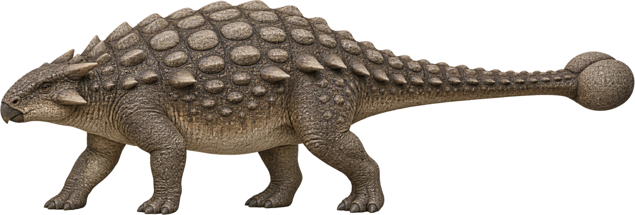 Ankylosaurus magniventris, Museum-described reconstructed length. Museum length reference · approximately 8 meters: 8 meters, illustrative estimate.