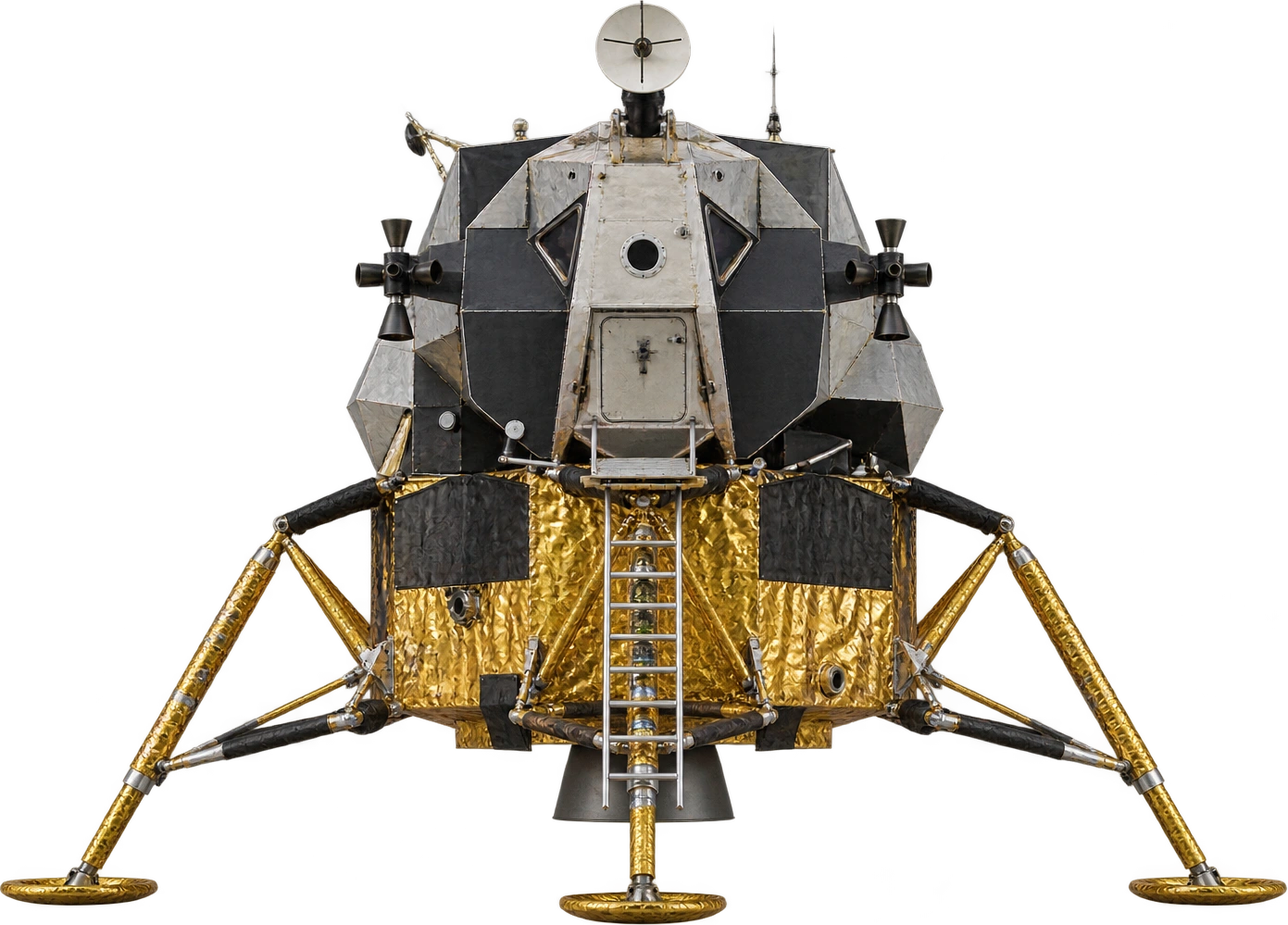 Apollo Lunar Module, Apollo 11 era · legs extended. Listed legs-extended height · 22 ft 11 in: 6.985 meters.