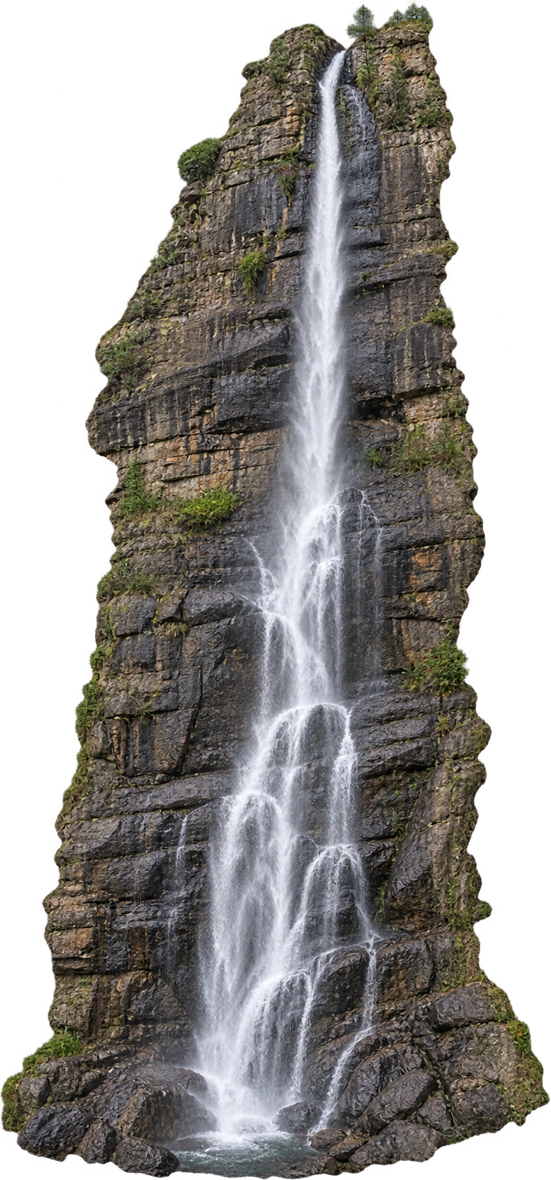 Bambarakanda Falls, Kalupahana · Sri Lanka. Main waterfall drop · 263 m: 263 meters.