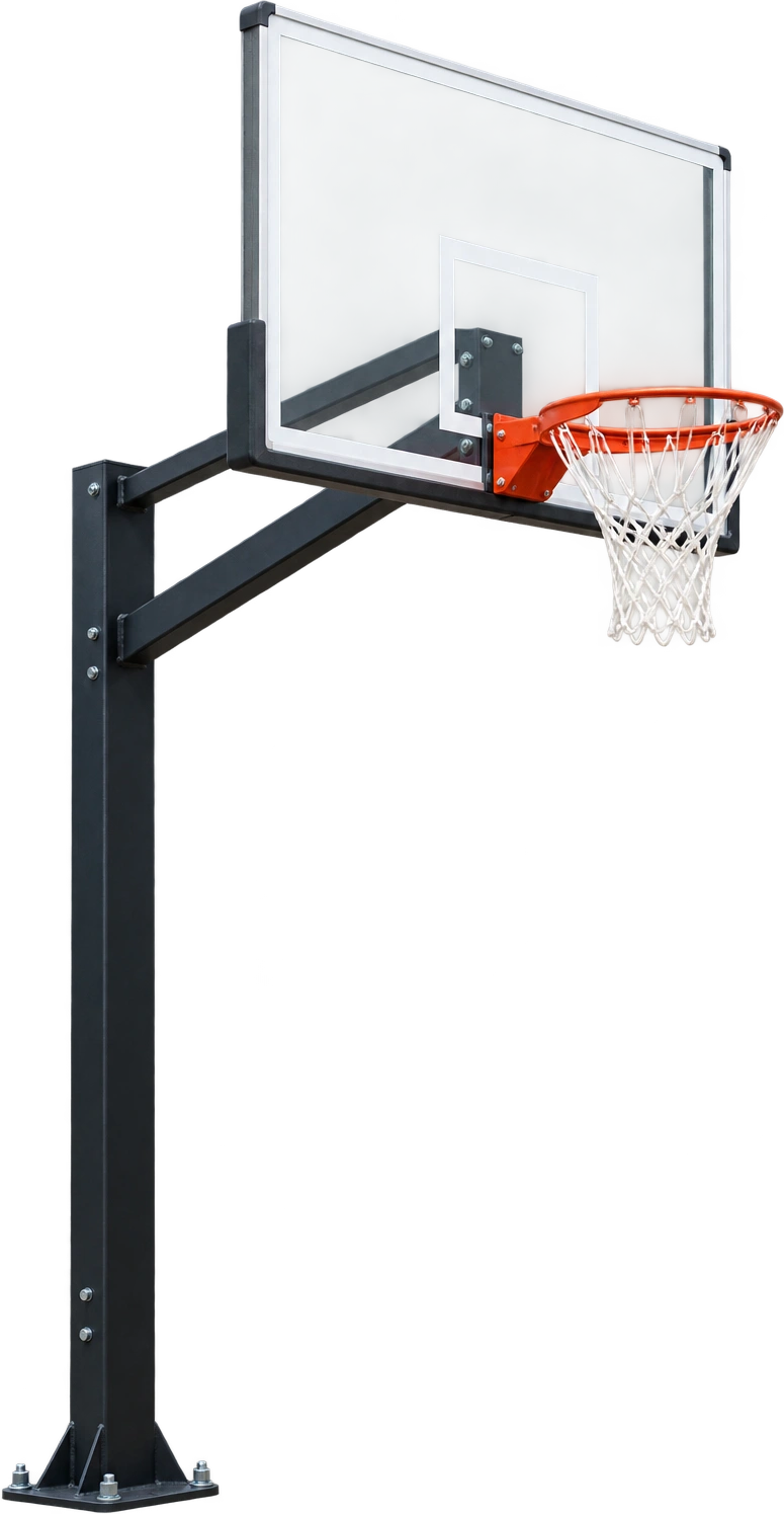 Basketball hoop, FIBA · floor to top of ring. Floor to top of ring · backboard extends higher: 3.05 meters.