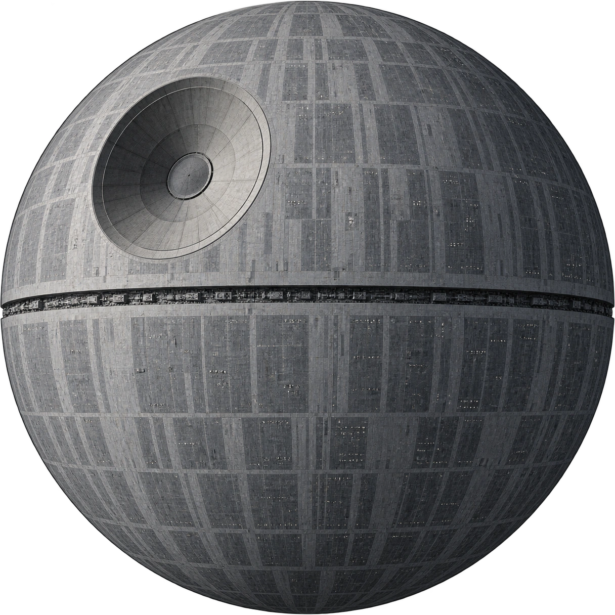 Death Star I, Star Wars · A New Hope (1977). Published fictional equatorial diameter · Lucasfilm 2021 reference: 160000 meters.