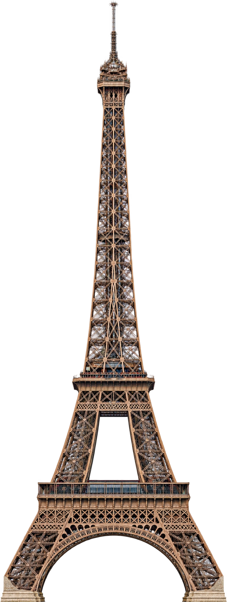 Eiffel Tower, Paris, France. Height, including antenna: 330 meters.