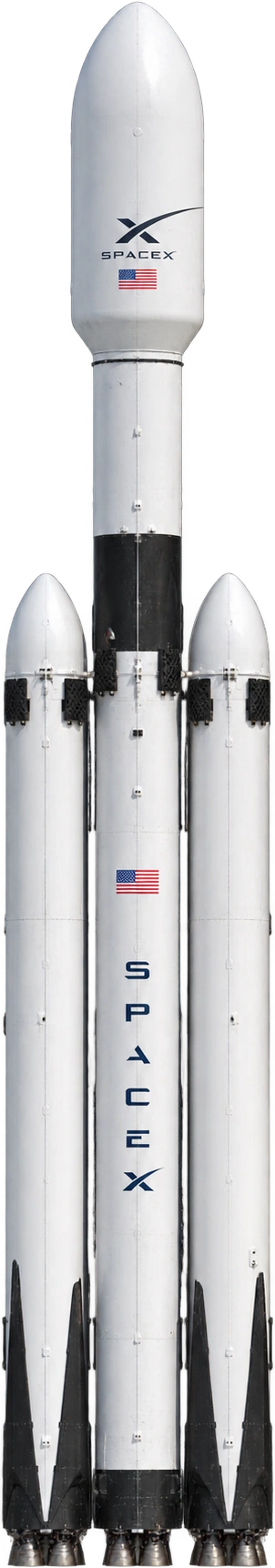 Falcon Heavy, GOES-U launch reference · standard payload fairing. Full launch height including fairing · landing legs stowed: 70 meters.