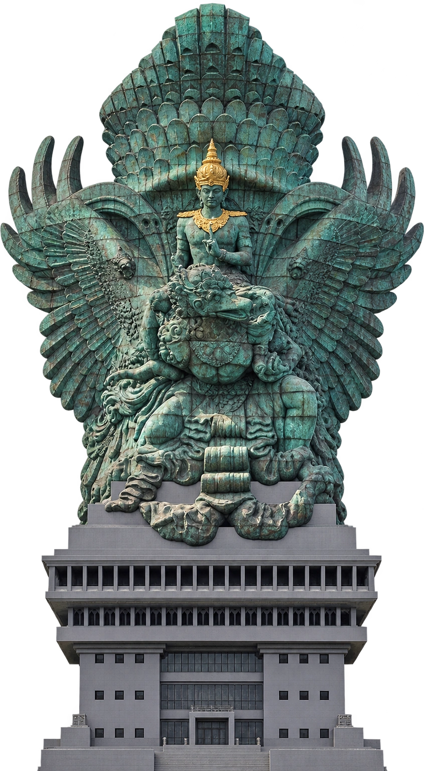 Garuda Wisnu Kencana, Bali, Indonesia. Complete monument including pedestal · 121 m: 121 meters.