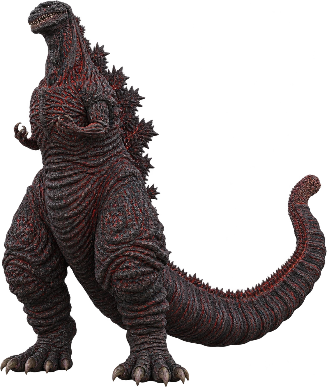 Shin Godzilla, Shin Godzilla · 2016 fourth form. Published fictional size · upright fourth-form height reference: 118.5 meters.