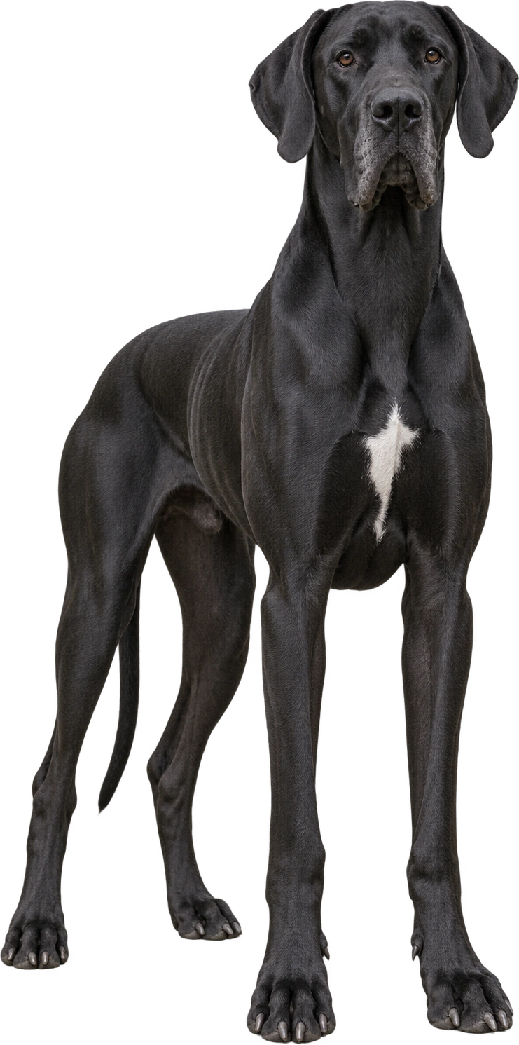 Great Dane, Zeus of Otsego · October 2011 withers record. Guinness individual withers height · 1.118 m on October 4, 2011: 1.118 meters.