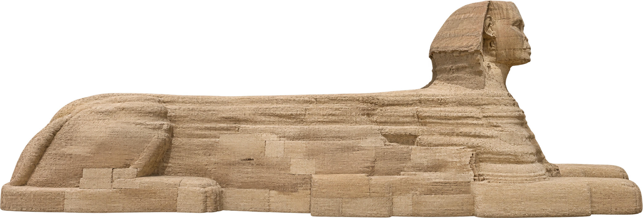 Great Sphinx of Giza, Giza, Egypt. Recumbent sculpture to head · 20.22 m: 20.22 meters.