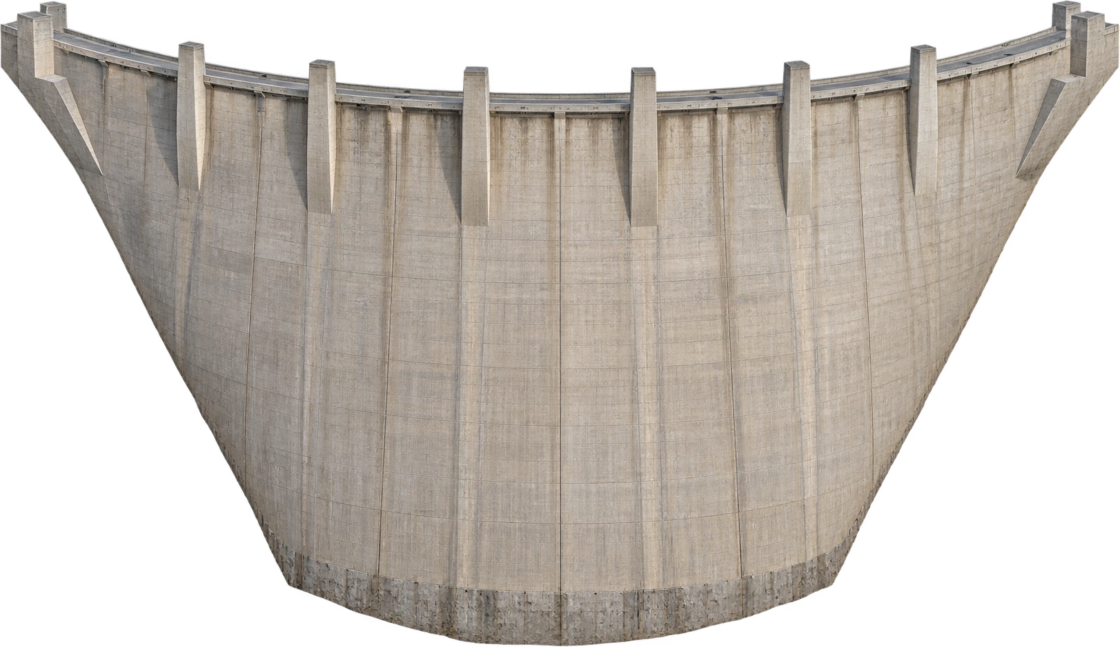 Hoover Dam, Nevada–Arizona, USA · structural section. Foundation rock to crest roadway · 726.4 ft: 221.40672 meters.