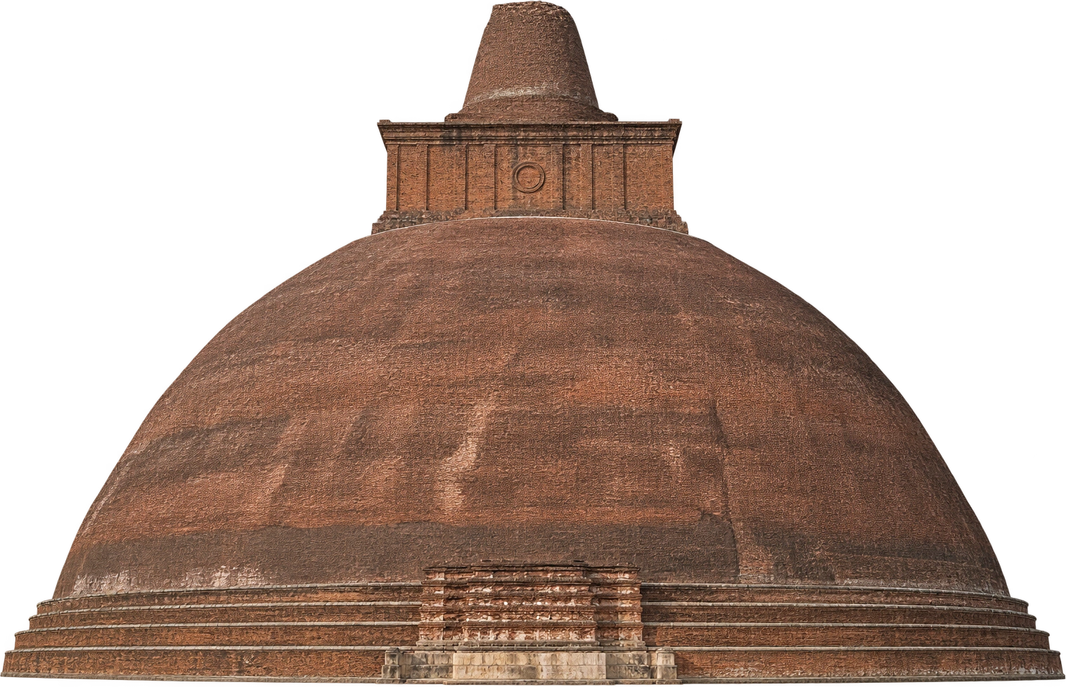 Jetavanaramaya, Anuradhapura, Sri Lanka. Surviving stupa · 71 m in 2023 account: 71 meters.