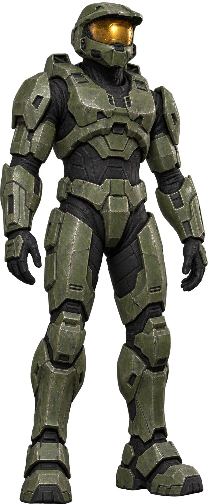 Master Chief, Halo 3 · Mark VI armor. Official armored character reference · 218 centimeters: 2.18 meters.