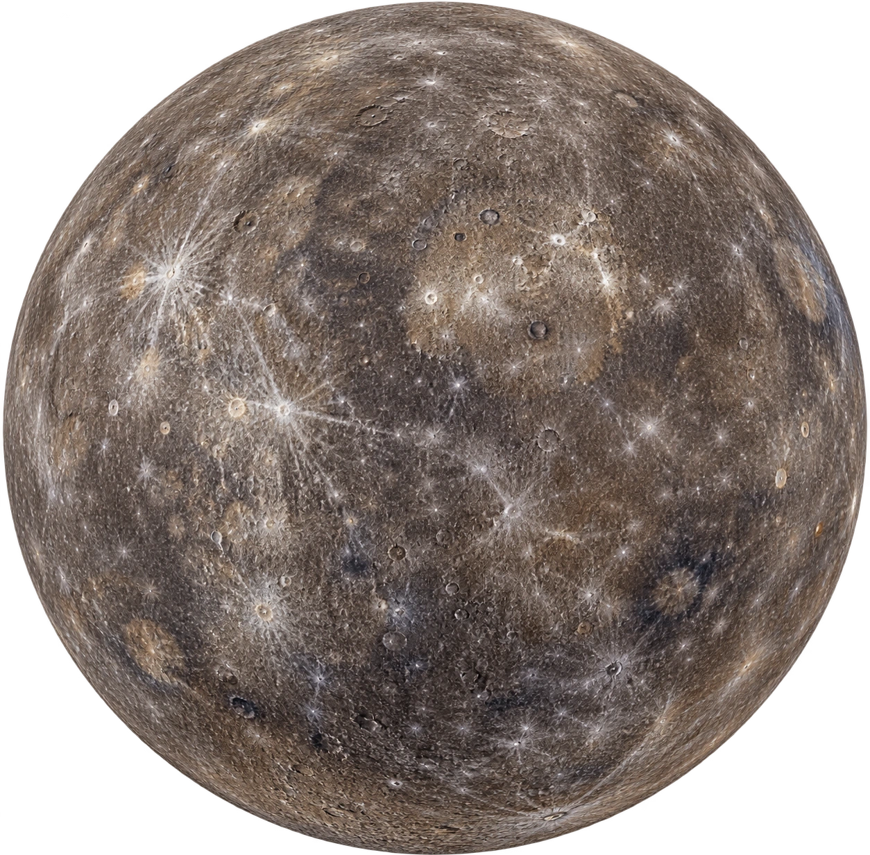 Mercury, Mean-diameter reference · idealized sphere. Mean diameter · twice JPL mean radius: 4878800 meters.