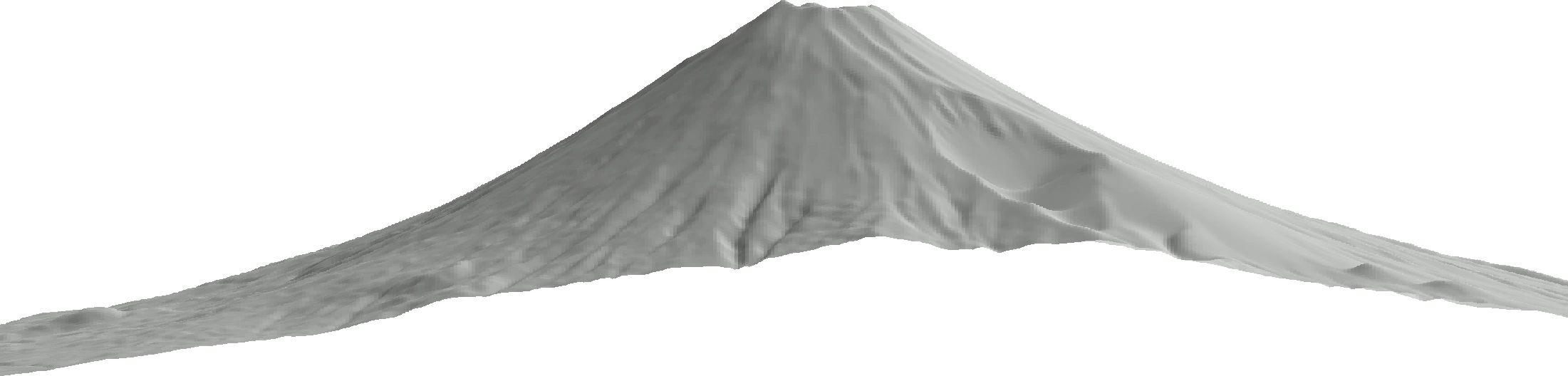 Mount Fuji, Kengamine summit area · bounded southern view. Highest sampled surface in the documented Copernicus terrain section · EGM2008: 3768.4 meters, data-derived estimate.