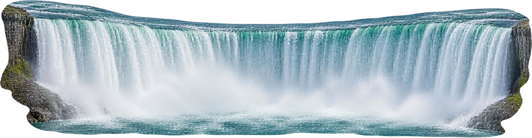 Niagara Falls, Horseshoe Falls · Ontario, Canada. Horseshoe Falls lip to lower river · average drop: 57 meters.