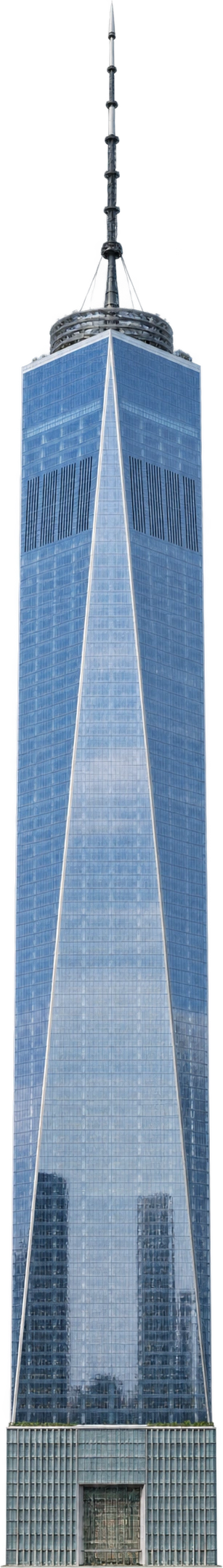 One World Trade Center, New York, USA. Architectural height, including spire: 541.3 meters.