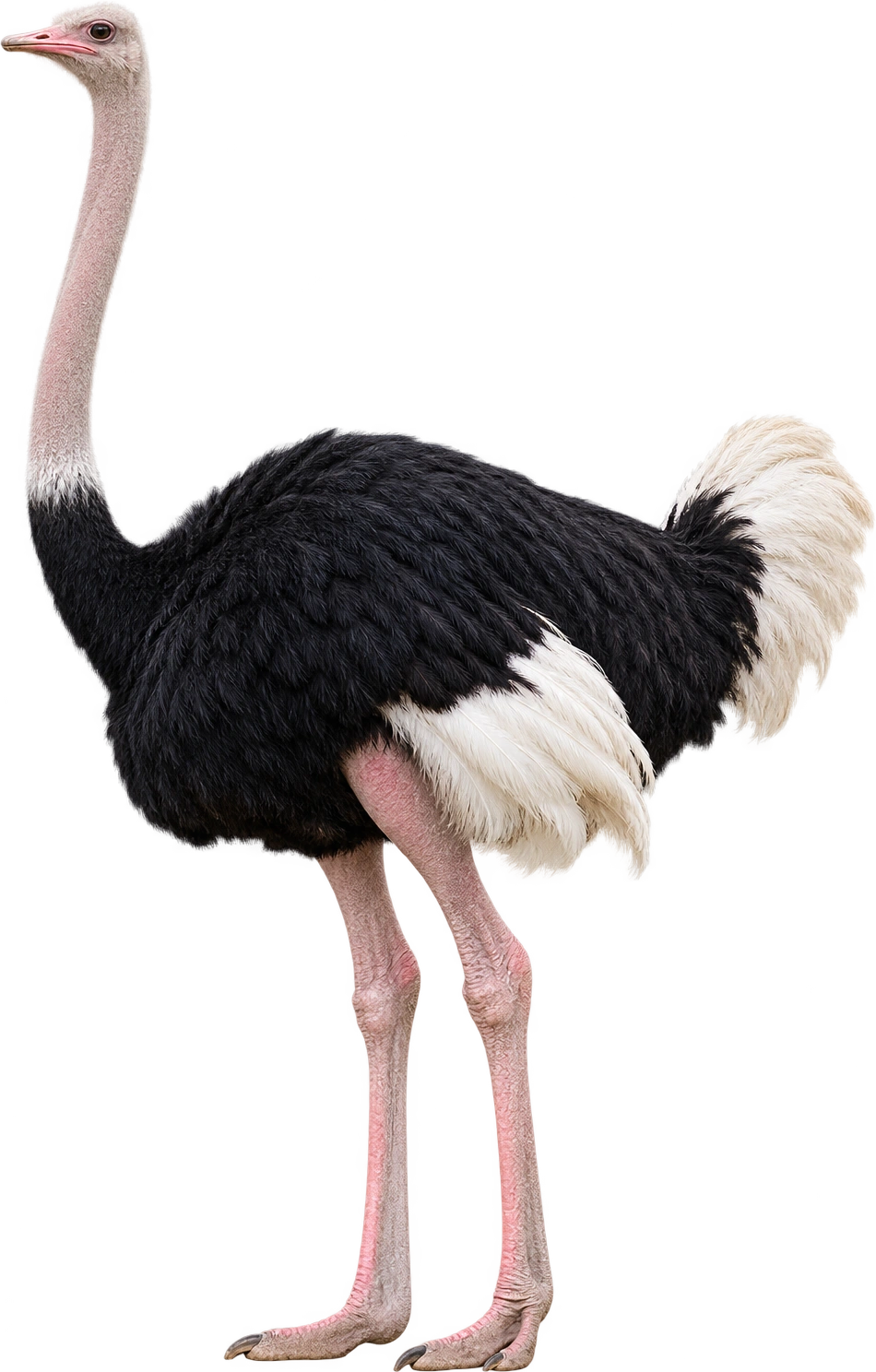 Ostrich, Tall adult male reference. Upper end of reported adult male height range: 2.7 meters.