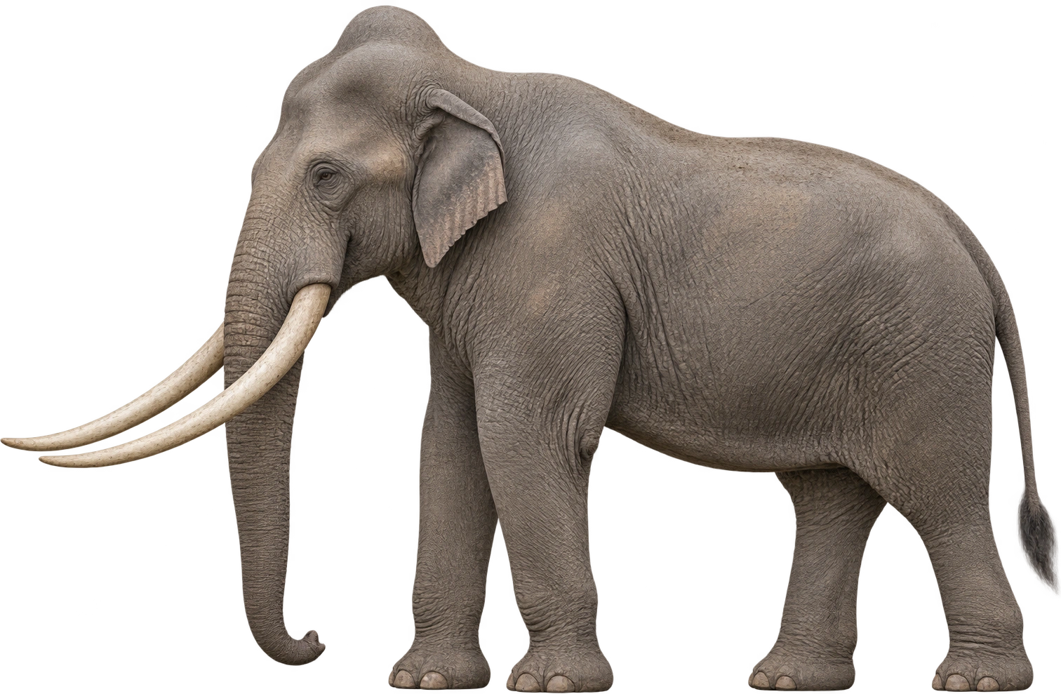 Palaeoloxodon namadicus, Nandur remains · reconstructed shoulder height. Nandur remains · reconstructed shoulder height · approximately 4.5 meters: 4.5 meters, illustrative estimate.