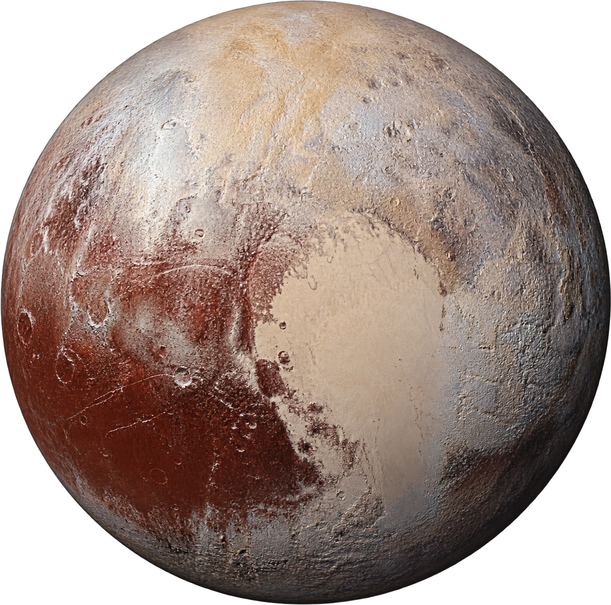 Pluto, Mean-diameter reference · idealized sphere. Mean diameter · twice JPL mean radius: 2376600 meters.