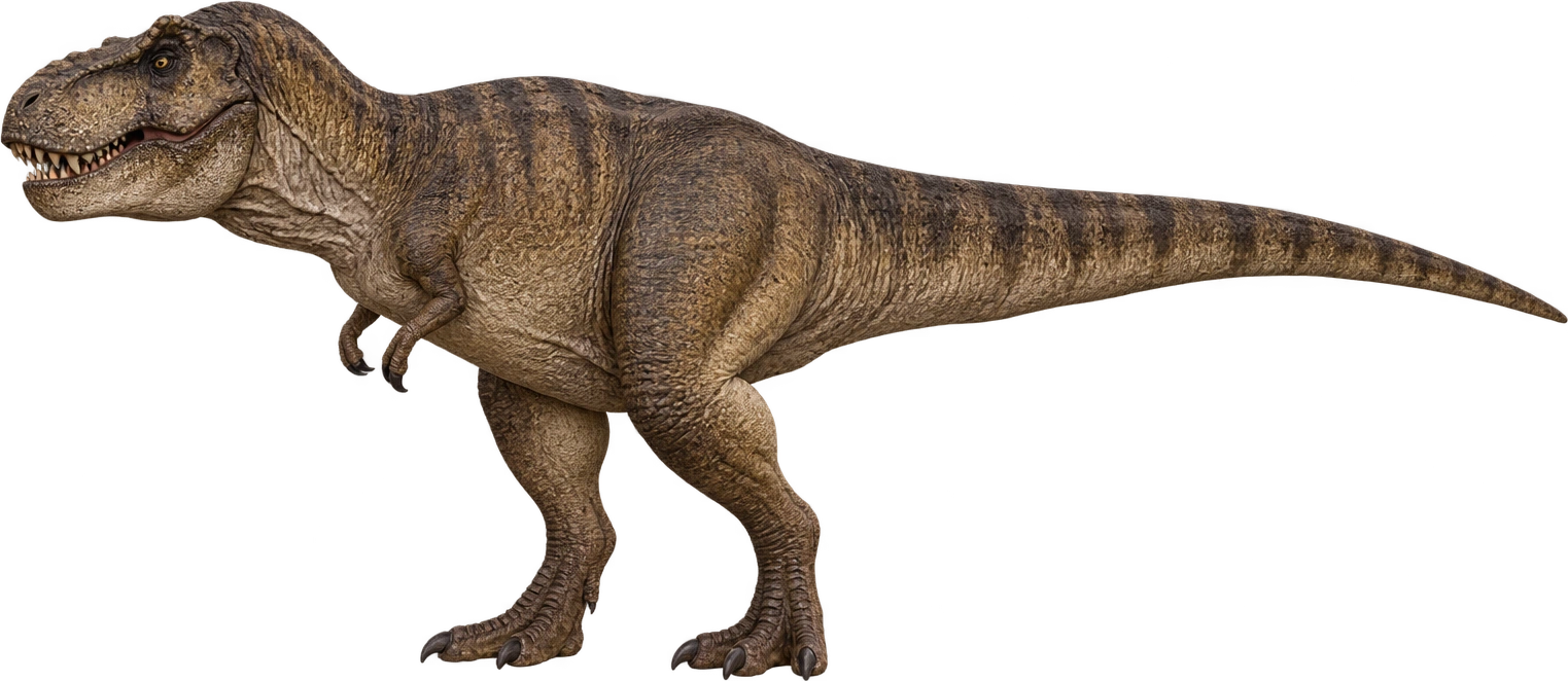 Rexy, Jurassic Park · 1993 filming model. Finished filming-model length · 36 feet: 10.9728 meters.