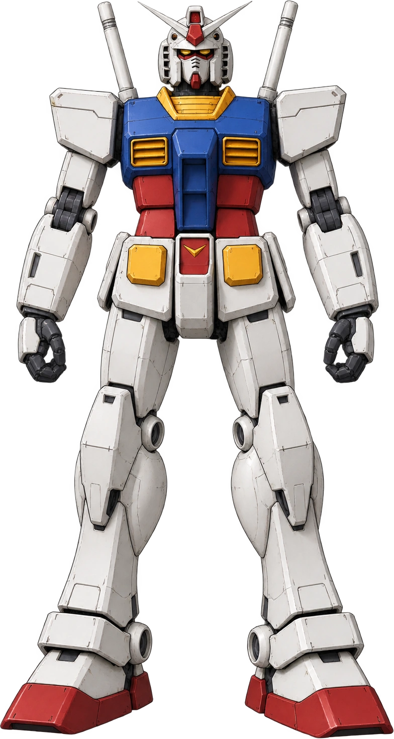 RX-78-2 Gundam, Mobile Suit Gundam · head-height reference. Published fictional head height · excludes projecting equipment: 18 meters.