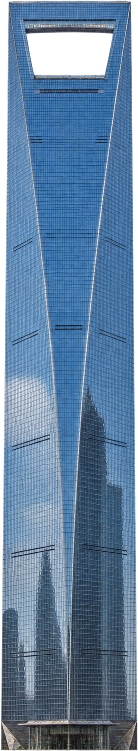 Shanghai World Financial Center, Shanghai, China. Architectural height · rooftop equipment excluded: 492 meters.