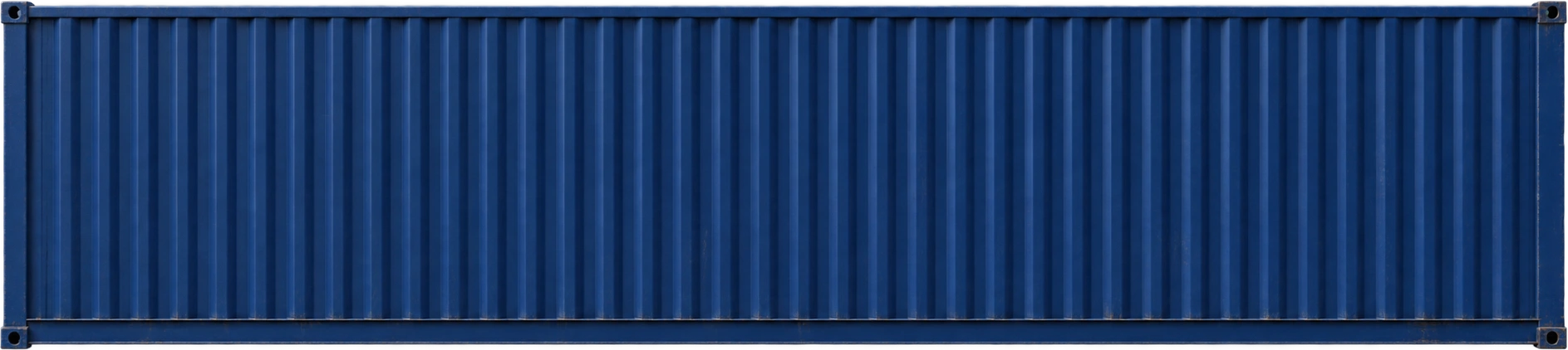 40-foot high-cube container, High-cube dry container · typical fleet reference. Exterior high-cube height including corner castings: 2.896 meters.