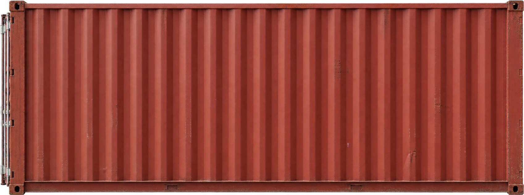 20-foot shipping container, Standard-height dry container · typical fleet reference. Exterior height including corner castings: 2.591 meters.