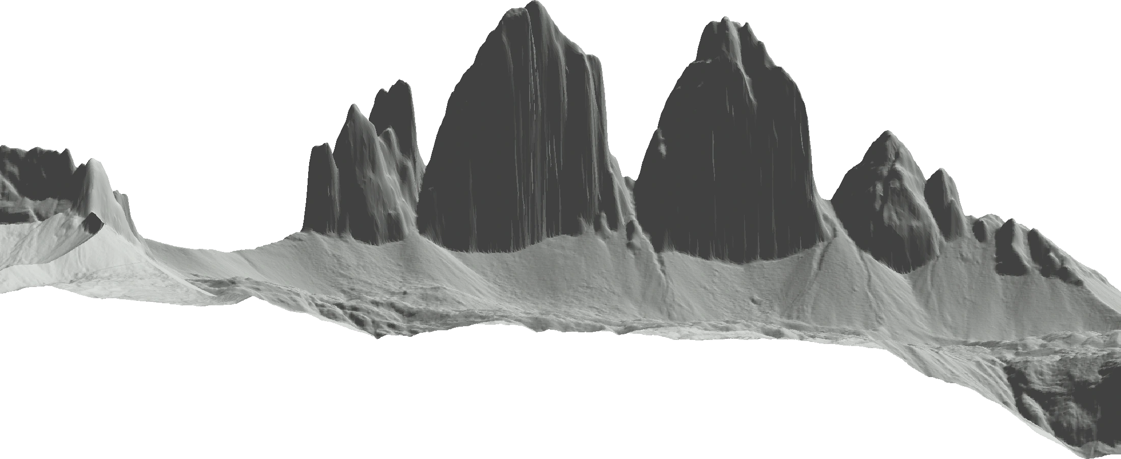 Tre Cime di Lavaredo, Dolomites · provincial terrain section. Highest sampled elevation · South Tyrol provincial geoid: 2992.4 meters, data-derived estimate.