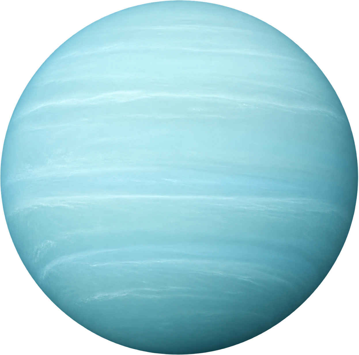 Uranus, Mean-diameter reference · idealized sphere. Mean diameter · twice JPL mean radius: 50724000 meters.