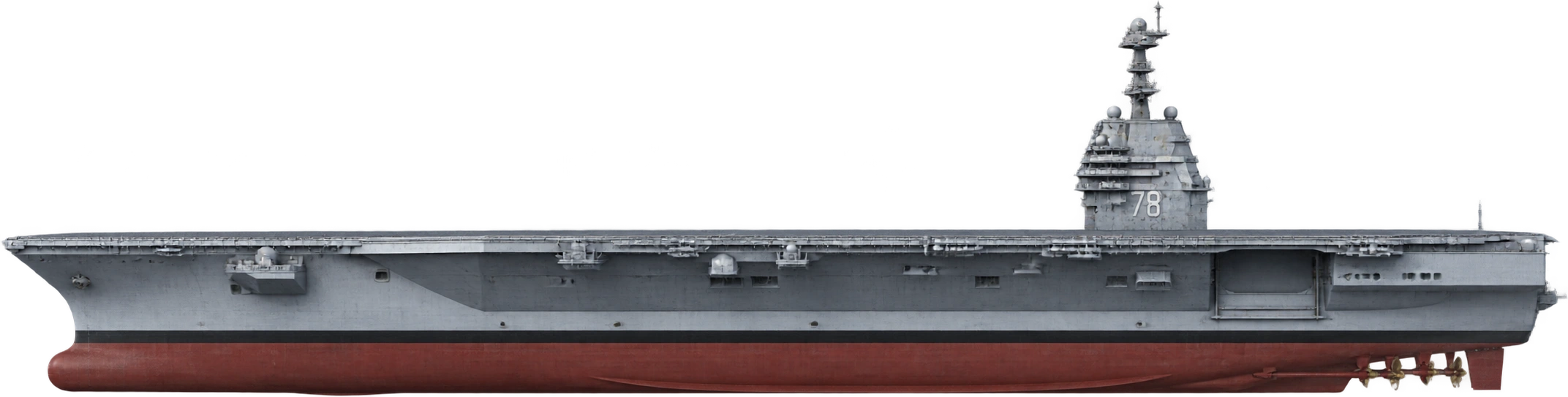 USS Gerald R. Ford, CVN-78 · commissioned carrier configuration. Ship-specific operator length · 1,106 feet: 337.1088 meters.