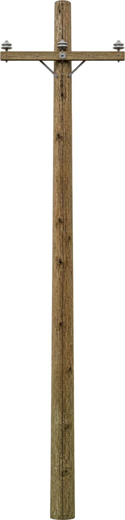 Utility pole, Forty-foot wood pole · six-foot setting example. Forty-foot wood pole · six-foot setting example · exposed pole: 10.3632 meters.