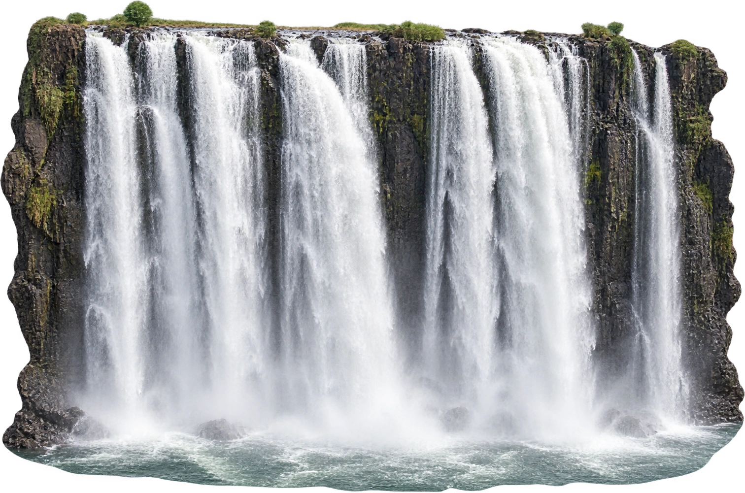 Victoria Falls, Main Falls section · Zimbabwe and Zambia. Main Falls section · UNESCO's 83 m drop: 83 meters.
