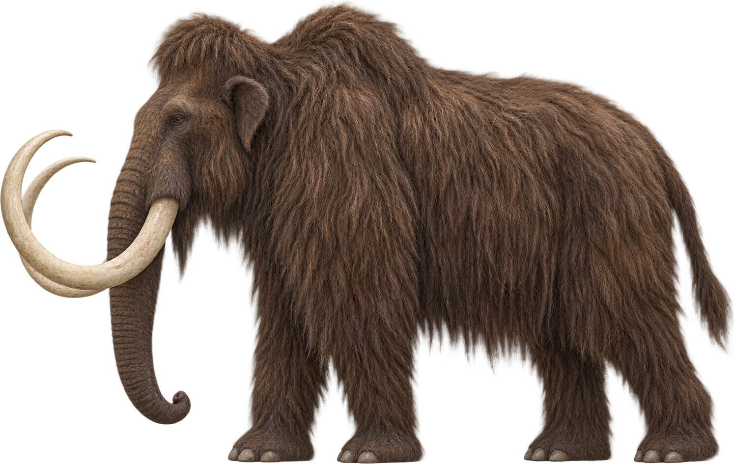 Woolly mammoth, Mammuthus primigenius · upper museum shoulder reference. Museum expert’s 3–3.5-meter shoulder range · upper reference: 3.5 meters, illustrative estimate.
