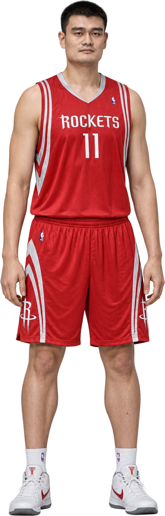 Illustrated likeness of Yao Ming, Illustrated likeness · listed stature. NBA listed stature · 7 ft 6 in · footwear not stated: 2.29 meters.